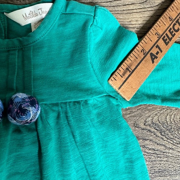 MATILDA JANE Under The Leaves Fall 2018 Green Purple Swing Top Dress 6-12mo - Picture 8 of 10